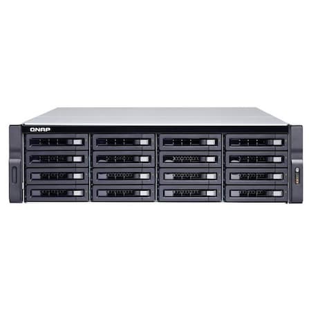 Qnap Intel Xeon E-2124 3.3GHz/16GB DDR4/6GbE/16SATA/USB3.1/16-Bay 3U TS-1683XU-RP-E2124-16G-US